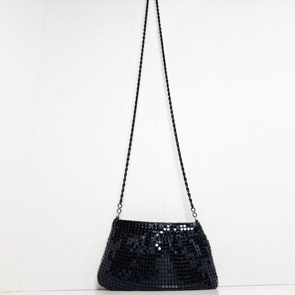 Black Sequin Crossbody Evening Bag